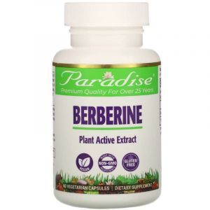 Берберин, Berberine, Paradise Herbs, 60 вегетарианских капсул