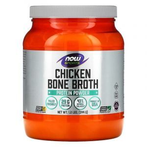 Костный бульон со вкусом курицы, Chicken Bone Broth, Now Foods, 544 г 