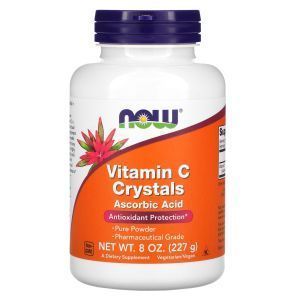 Витамин С, Vitamin C, Now Foods, кристаллы, 227 г