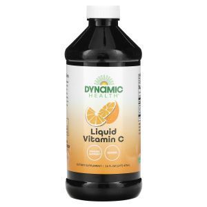 Витамин С, цитрусовый вкус, Liquid Vitamin C, Dynamic Health, жидкий, 1000 мг, 473 мл