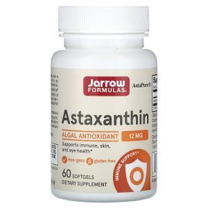 Астаксантин, Astaxanthin, Jarrow Formulas, 12 мг, 60 кап.