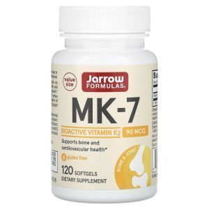 Витамин К2,  МК-7, Vitamin K2, Jarrow Formulas, 90 мкг, 120 капсул