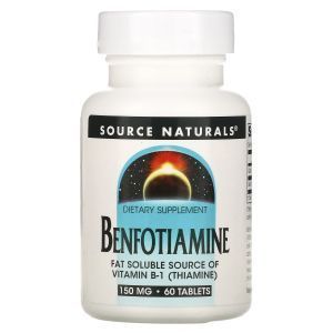 Benfotiamin, Source Naturals, 150 mg, 60 Tablet