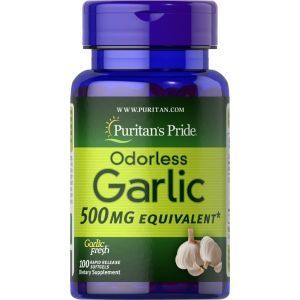 Чеснок, Odorless Garlic, без запаха, 500 мг, 100 капсул 