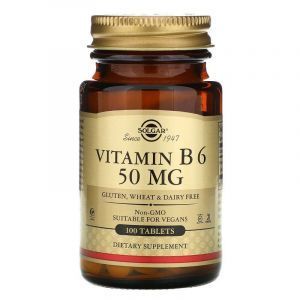 Vitamin B6, Vitamin B6, Solqar, 50 mq, 100 Tablet