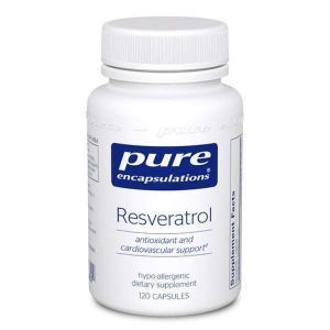 Ресвератрол и куркумин, Resveratrol, Pure Encapsulations, 60 капсул