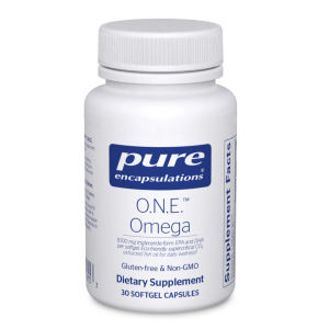 Омега-3 жирные кислоты, O.N.E. Omega, Pure Encapsulations, для здоровья сердца, суставов, кожи, глаз и познания, 30 капсул