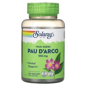 По д'арко, Pau D'Arco, Solaray, 550 мг, 100 кап.