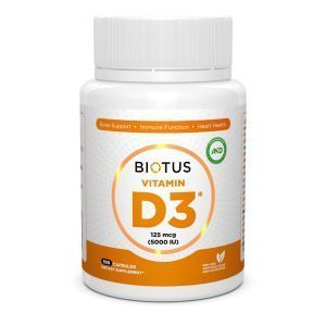 Vitamin D3, Vitamin D3, Biotus, 5000 IU, 100 Kapsul