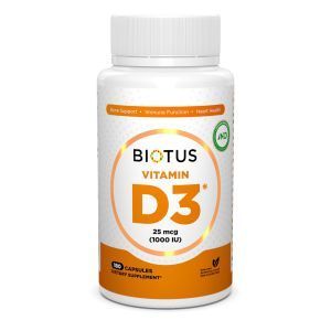 Vitamin D3, Vitamin D3, Biotus, 1000 IU, 180 Kapsul