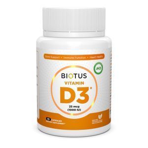 Vitamin D3, Vitamin D3, Biotus, 1000 IU, 120 Kapsul